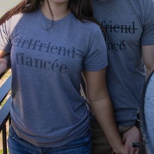 Girlfriend/boyfriend - fiancé/fiancée shirt set!